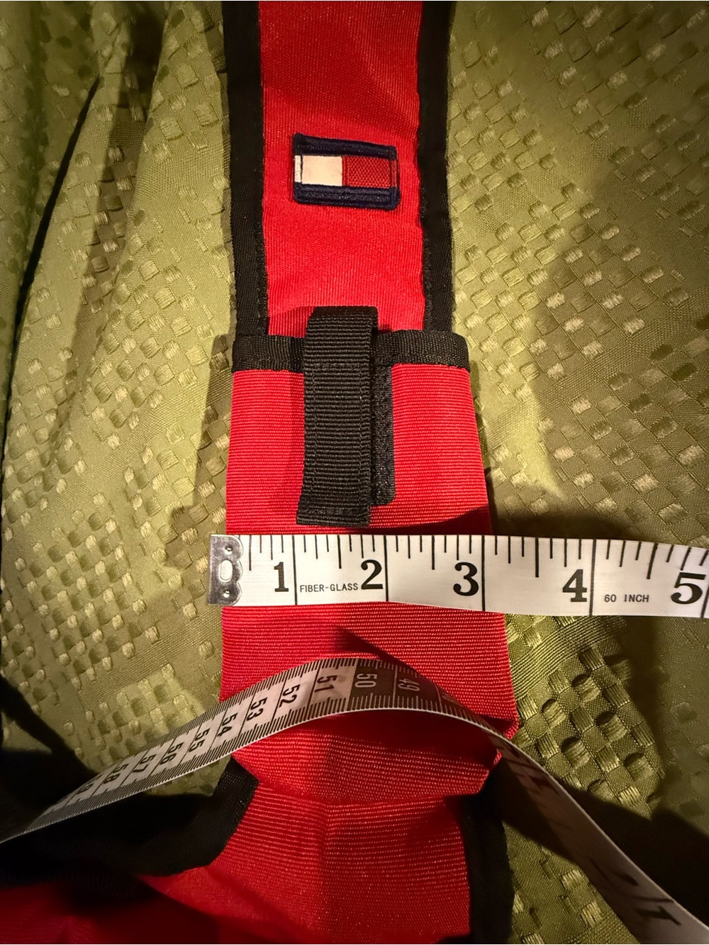 Tommy Hilfiger Red Messenger Bag with Black Trim - Picture 4 of 13